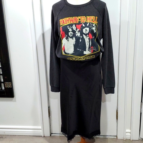 Lucky Brand AC/DC Sweatshirt Pullover Rock Graphic, Size Medium - Picture 3 of 6